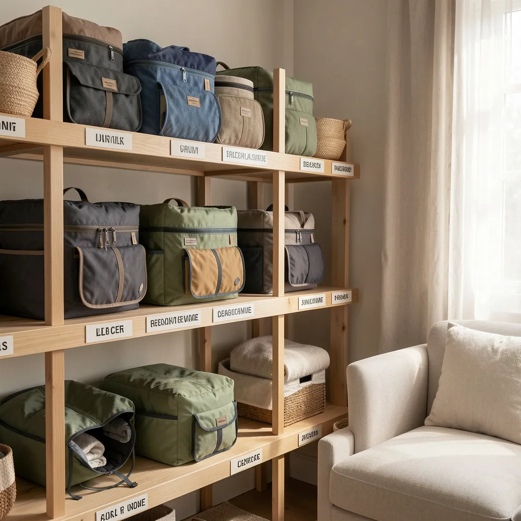 Promotional banner for travel gear