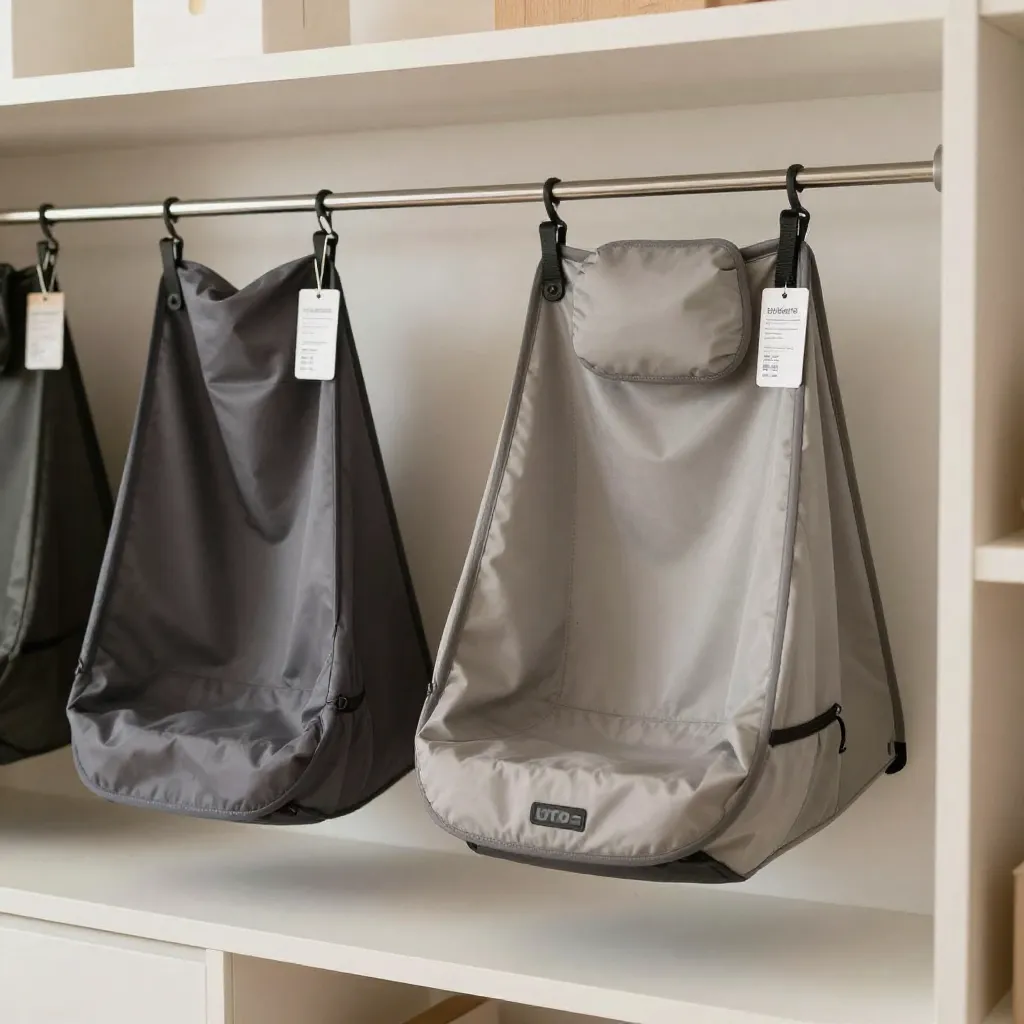 Dog resting on backseat hammock during a trip