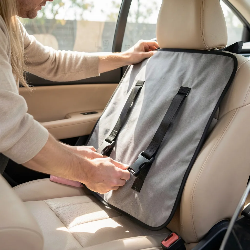 Close-up of waterproof fabric texture